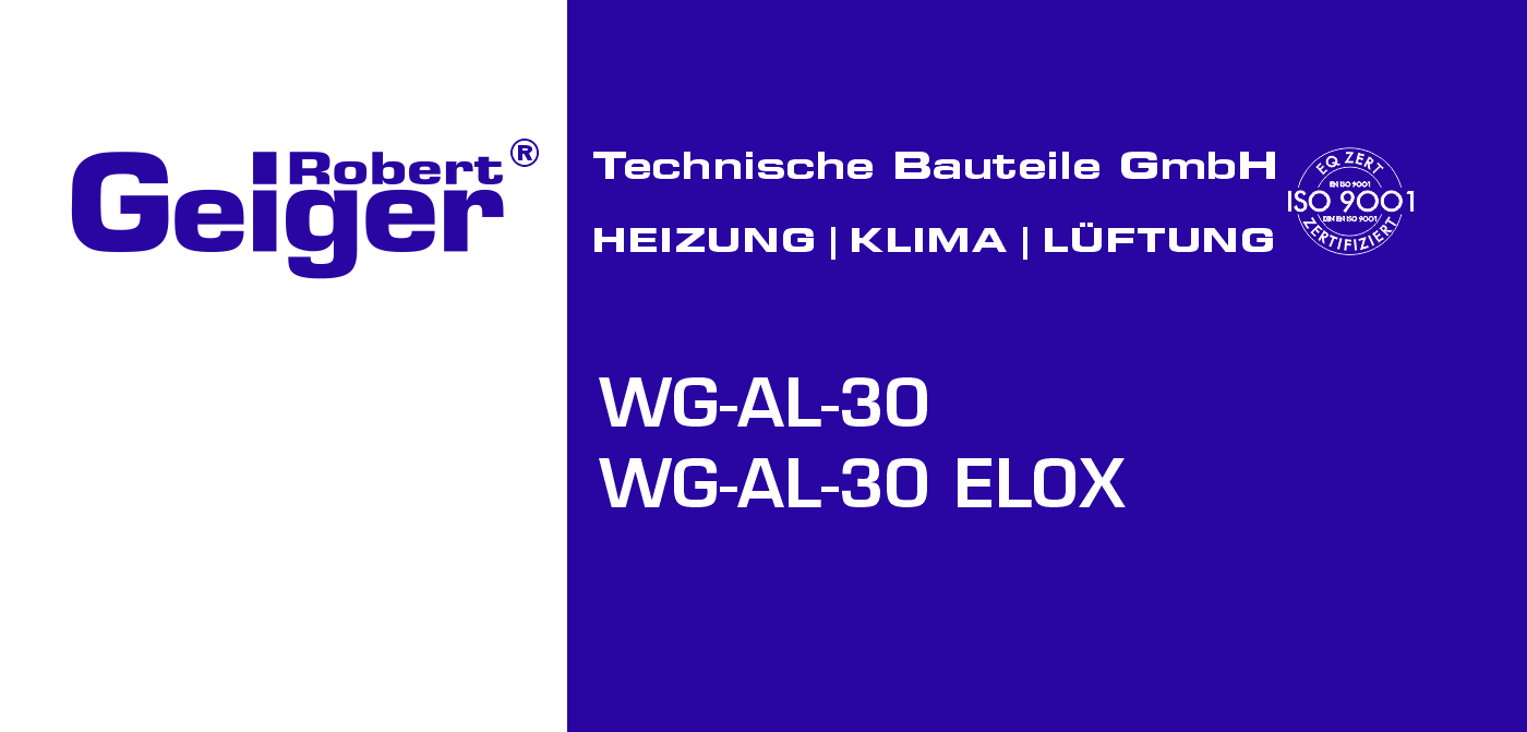 WG-AL-30 / WG-AL-30 ELOX